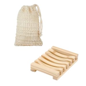 Bamboo Body Bar Holder with Exfoliate