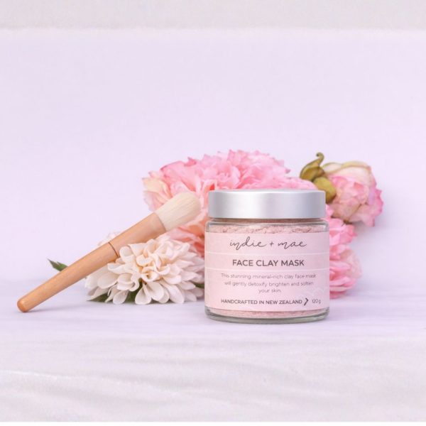 Indie + Mae Face Clay Mask + Brush
