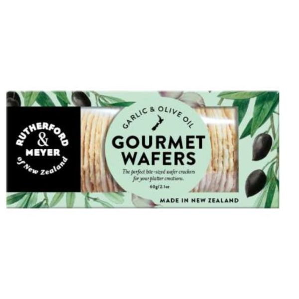 Rutherford and Meyer Gourmet Wafer - Garlic and Olive Oil
