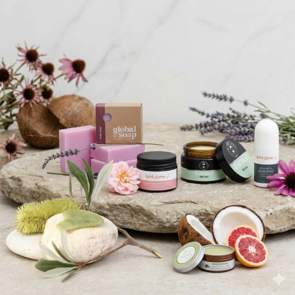 Beauty products for beauty gift hampers