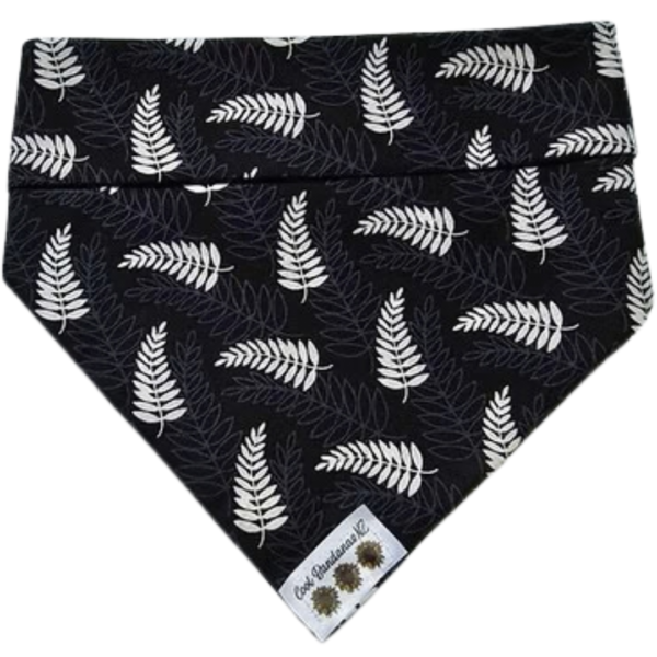 Cool Bandanas - Small White Ferns